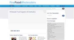 Desktop Screenshot of finefoodwholesalers.com.au