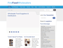 Tablet Screenshot of finefoodwholesalers.com.au