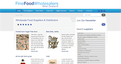 Desktop Screenshot of finefoodwholesalers.co.nz