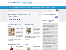 Tablet Screenshot of finefoodwholesalers.co.nz